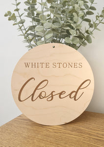 Rustic Open/Close Sign